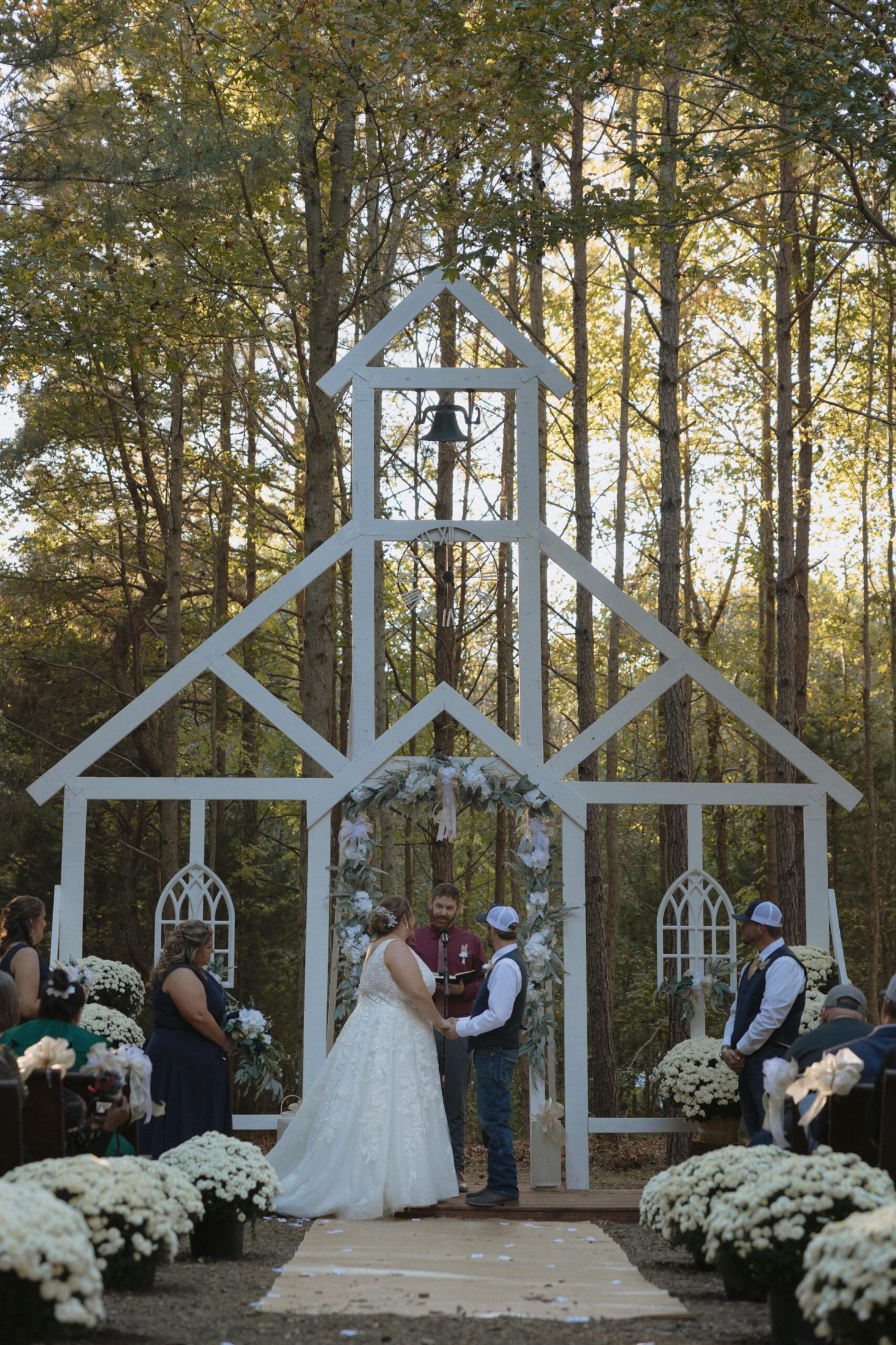Garden ceremony at the arbor