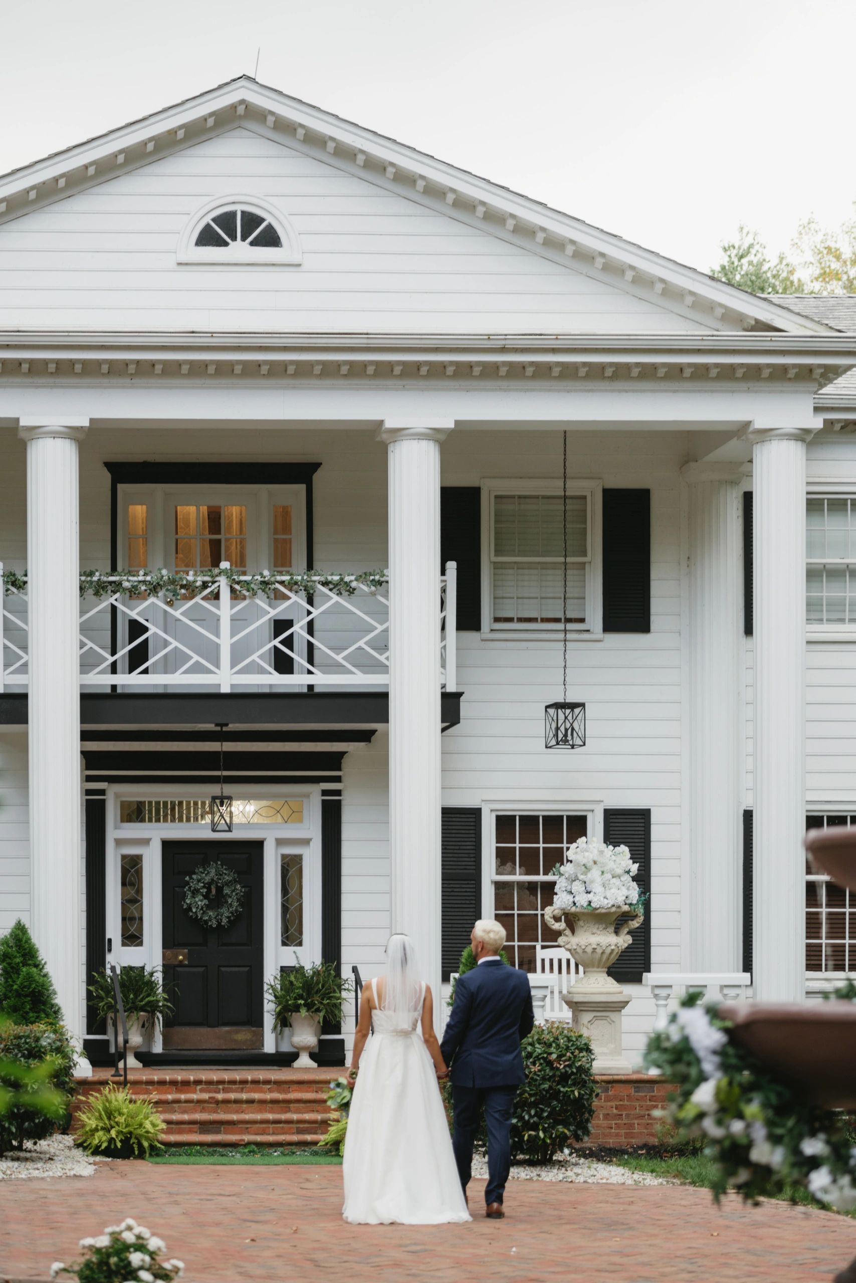 Couple on the front walk